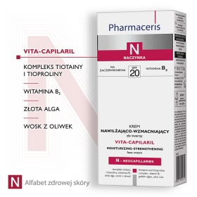 PHARMACERIS N VITA-CAPILARIL Krem nawilżająco-wzmacniający do twarzy SPF 20 50 ml